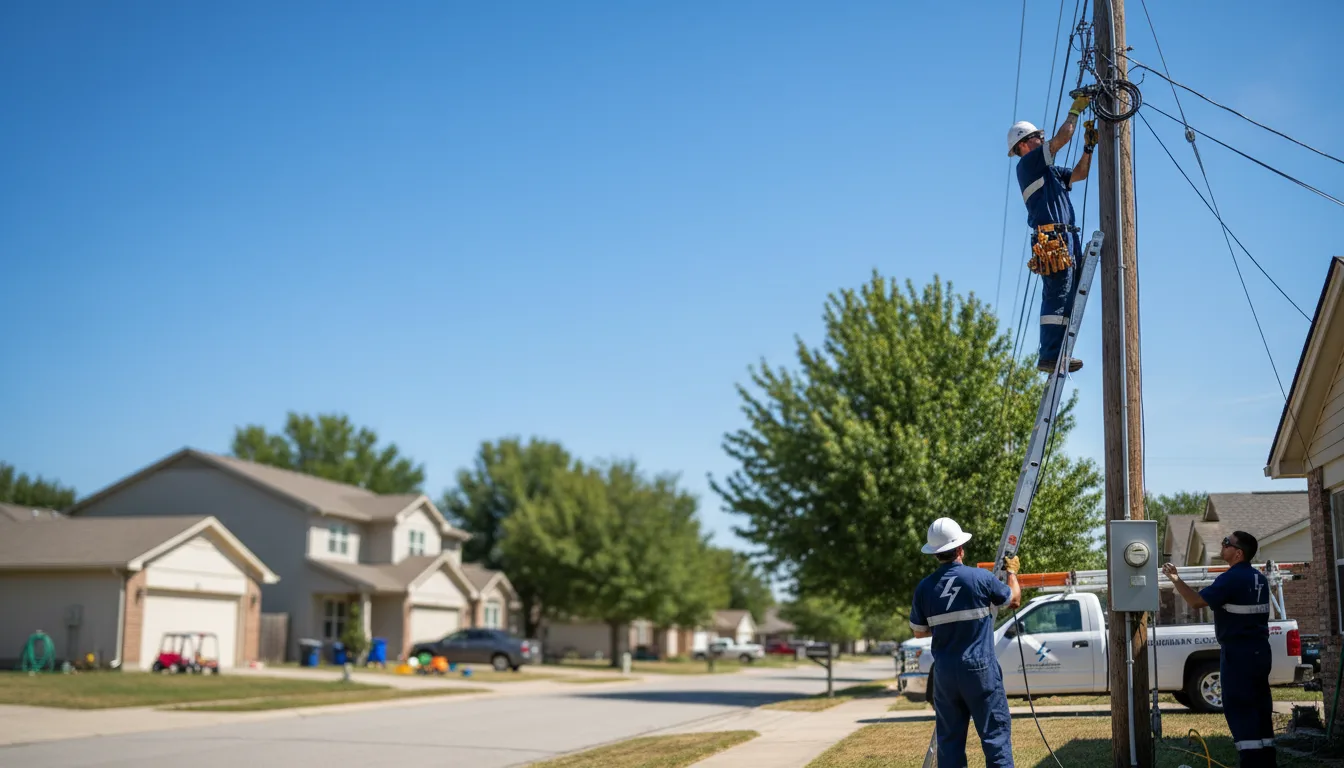 Residential electrician providing installation services in Opdyke, IL